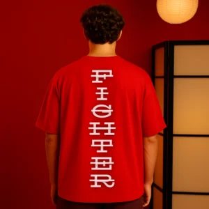 FIGHTER printed 100 Crore T-shirt